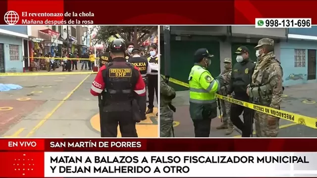 San Martín de Porres: Matan a balazos a falso fiscalizador municipal