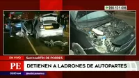 San Martín de Porres: Policía capturó a ladrones de autopartes