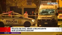 San Martín de Porres: Policía de civil abatió a delincuente que lo intentó asaltar