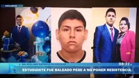 San Martín de Porres: Universitario continúa en estado grave tras ser baleado en robo