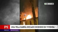 San Martín de Porres: Una vela habría iniciado incendio en vivienda