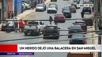 San Miguel: Balacera dejó un herido tras disputa de inmueble