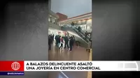 San Miguel: A balazos delincuente asaltó una joyería en centro comercial
