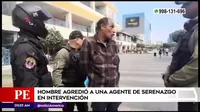 San Miguel: Hombre agredió a una agente de Serenazgo en intervención