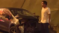 San Miguel: joven impactó su vehículo contra poste de luz
