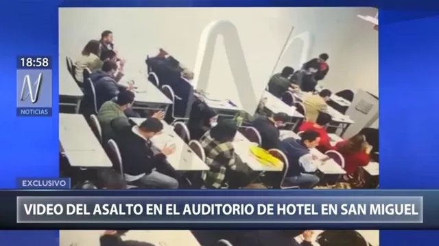 San Miguel: video muestra instante en que delincuentes asaltan a más de 50 personas