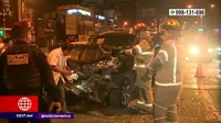 Santa Anita: Choque de cúster y camioneta dejó cuatro heridos