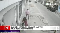 Santa Anita: Ladrón arrebata celular a joven tras tomarse un selfie