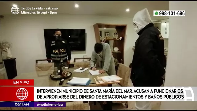 Santa María del Mar: Policía intervino Municipalidad y casa del alcalde