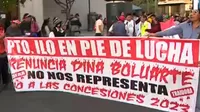 Se desarrolla manifestación en el Centro de Lima