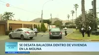 Se desata balacera dentro de vivienda en La Molina