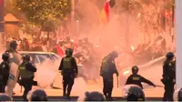 Se registran enfrentamientos entre manifestantes y la Policía en el Centro de Lima