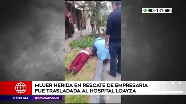Secuestro en San Martín de Porres: Madre herida fue trasladada a Hospital Loayza