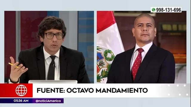 Senmache dice que Juan Silva "está fugado del país", pero luego asegura: "Está en el Perú"