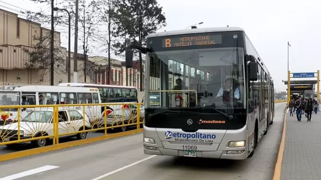 Metropolitano desviará su recorrido. Foto: Andina