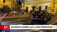 Sicarios acribillaron a dos personas en el Cercado de Lima