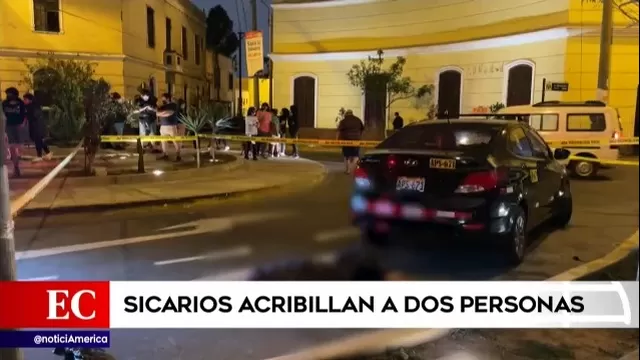 Sicarios acribillaron a dos personas en el Cercado de Lima