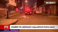 Sicarios asesinan a balazos a hombre en plena calle