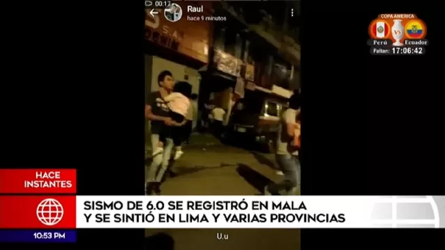 Sismo de 6.0: Videos muestran cómo se vivió en Lima el movimiento telúrico