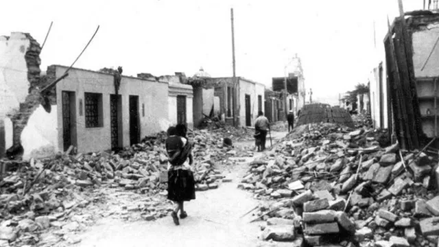 Terremoto de magnitud 7.7 afecto a Lima el 03 de octubre de 1974. Foto: IGP