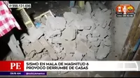 Sismo en Mala provocó daños en viviendas 