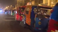 SJL: Mototaxistas se amanecieron en grifo ante la escasez de GLP