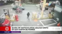 SMP: Delincuentes en motocicletas asaltan un grifo