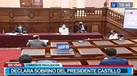 Sobrino de Pedro Castillo declara ante la Comisión de Fiscalización del Congreso 