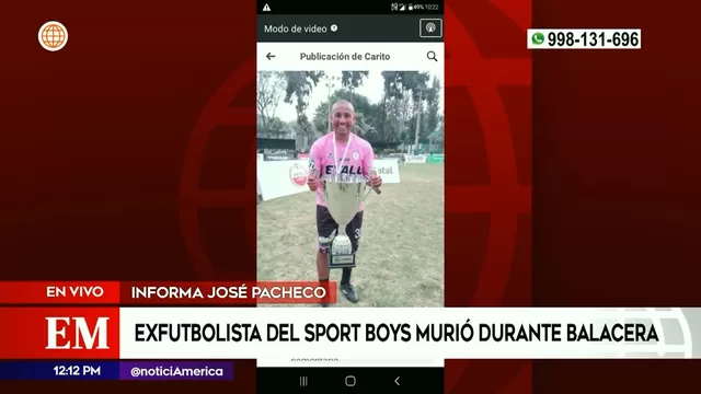 Sport Boys: Exfutbolista Henry Colán murió durante balacera en Barrios Altos