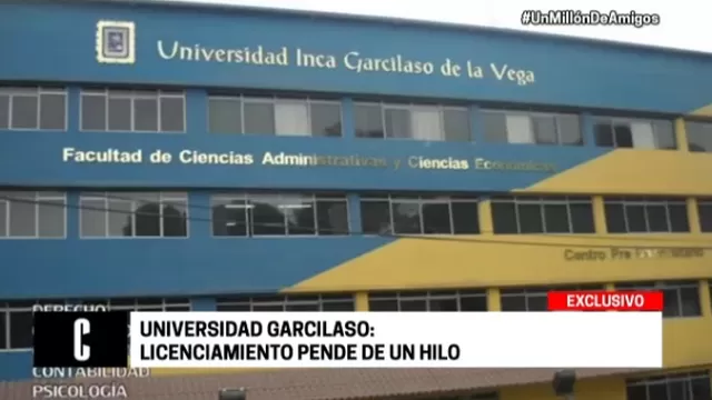 Sunedu detectó serias irregularidades en la universidad Inca Garcilaso