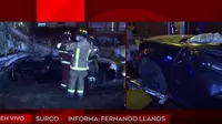 Surco: Árbol de más de 15 metros de altura cayó sobre autos e hirió a 6 personas