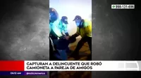 Surco: Capturan a delincuente que robó camioneta a pareja de amigos