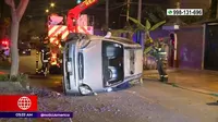 Surco: Un herido deja choque de un auto contra berma