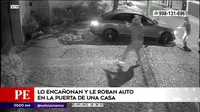 Surco: Lo encañonan y le roban auto en la puerta de una casa