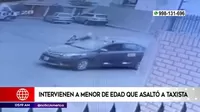 Surco: menor de edad fue intervenido tras asaltar con un cuchillo a taxista