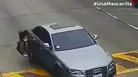 Surco: Mujer terminó en el pavimento tras ser arrastrada por el vehículo de su pareja