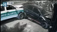 Surco: Patrullero de Serenazgo impactó contra vehículos estacionados
