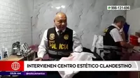 Surco: Policía intervino centro estético clandestino