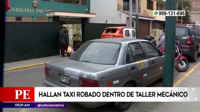 Surco: taxi robado fue recuperado en tiempo récord