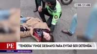 Surco: Tendera finge desmayo para evitar ser detenida