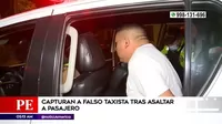 Surquillo: Captura a falso taxista tras asaltar a pasajero
