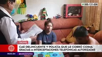 Tacna: Cayó mujer y policía que cobró la coima