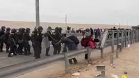 Crisis migratoria: Un herido tras enfrentamientos entre migrantes y la Policía Nacional