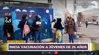 Tacna: Inicia vacunación a mayores de 26 años 