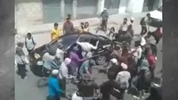 Tacna: Manifestantes agredieron con palos a taxista