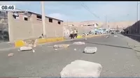 Tacna: Manifestantes bloquearon vías aledañas a terminales terrestres