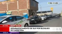 Tacna: reportan desabastecimiento de GLP por bloqueo de carreteras