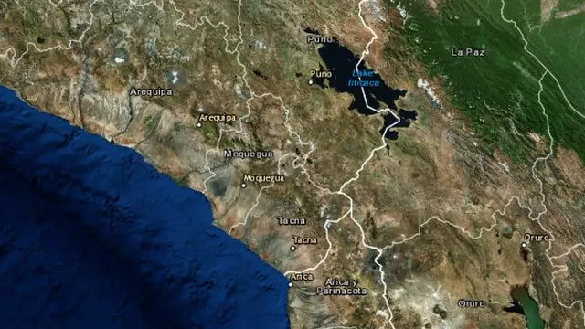 Según el Instituto Geofísico del Perú (IGP), el sismo se registró a 543 kilómetros al este de Tarata. Foto: IGP