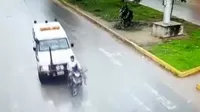 Tarapoto: Cámara registró el momento en que ambulancia atropelló a un motociclista
