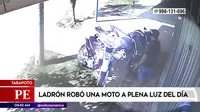 Tarapoto: Ladrón robó una moto a plena luz del día